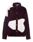 Velvet Kids Shirt in Aubergine