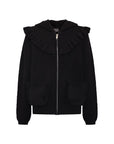 Knitted Kids Hoodie in Black