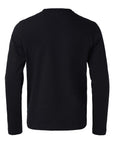 Kids Black Longsleeve Top with Orangutan Embroidery