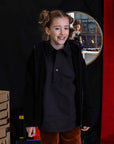 Kids Black Tunic with Panda Embroidery