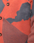 Baby Cardigan in Blue and Orange