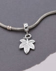 Ivy Leaf Silver Charm