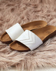 Luxury white vegan sandals, comfortable strap, soft anatomical footbed, slip-resistant sole, durable, fair fashion, PETA-certified by Fünve at brixbailey.com