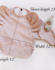 Peony Long Sleeve Ruffle Angel Bib