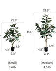 Artificial Silk Fig Tree In Pot