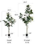 Artificial Silk Fig Tree In Pot
