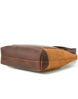 Organic Elegance: Leather & Canvas Tote Bag