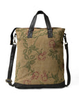 Urban Explorer: Leather & Canvas Tote Bag