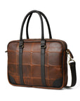 Cow Waxy Leather Laptop Bag