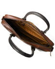Cow Waxy Leather Laptop Bag