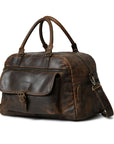 Elegance with the Cow Waxy Leather Travel Bag