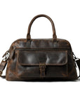 Elegance with the Cow Waxy Leather Travel Bag