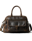 Elegance with the Cow Waxy Leather Travel Bag