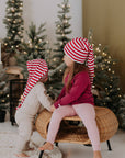 Jolly Striped Holiday Elf Hat