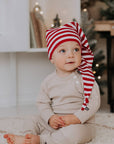 Jolly Striped Holiday Elf Hat
