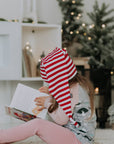 Jolly Striped Holiday Elf Hat