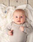 Bamboo Baby Long Sleeve Body - GREY-1