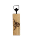 Highland Cow Beech Bottle Opener