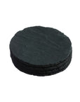 Round Slate Coasters - Set of 4