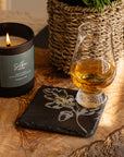 Autumn Acorns Single Slate Coaster