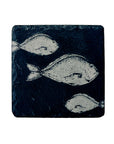 Fish Repeat Single Slate Coaster