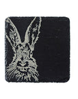 Hare Single Slate Coaster