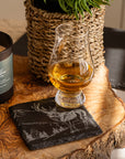Scenic Stag Single Slate Coaster