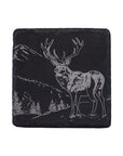 Scenic Stag Single Slate Coaster