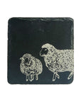 Sheep Single Slate Coaster