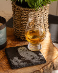 Tawny Owl Single Slate Coaster