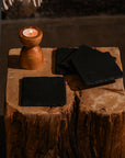 Square Slate Coasters - Set of 4