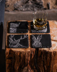 Country Animals Slate Coasters - Set of 4