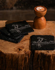 Golf Slate Coasters - Set of 4