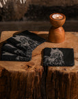 Horse Portrait Slate Coasters - Set of 4