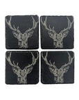 Stag Prince Slate Coasters - Set of 4