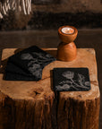 Thistle Trio Slate coasters - Set of 4
