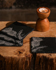Thistle Slate Coasters - Set of 4