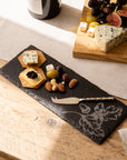 Autumn Acorns Mini Slate Cheese Board & Knife Set