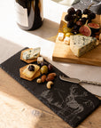 Scenic Stag Mini Slate Cheese Board & Knife Set