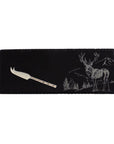 Scenic Stag Mini Slate Cheese Board & Knife Set