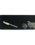 Sheep Single Mini Slate Cheese Board & Knife Set