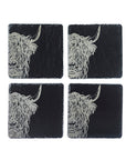Highland Cow Slate Placemat & Coaster Gift Set