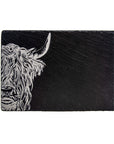 Highland Cow Slate Placemat & Coaster Gift Set