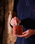 Shooting Leather Hip Flask