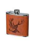 Stag Leather Hip Flask