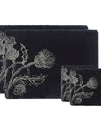 Thistle Trio Slate Place Mat & Coaster Set