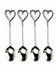 Love Heart Spoons - Set of 4
