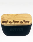 Sheep Blue Butter Dish
