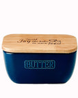 Spread Joy Blue Butter Dish