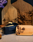 Thistle Trio Blue Butter Dish
